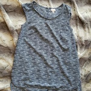 merona/ blue and white dress shirt/ xs